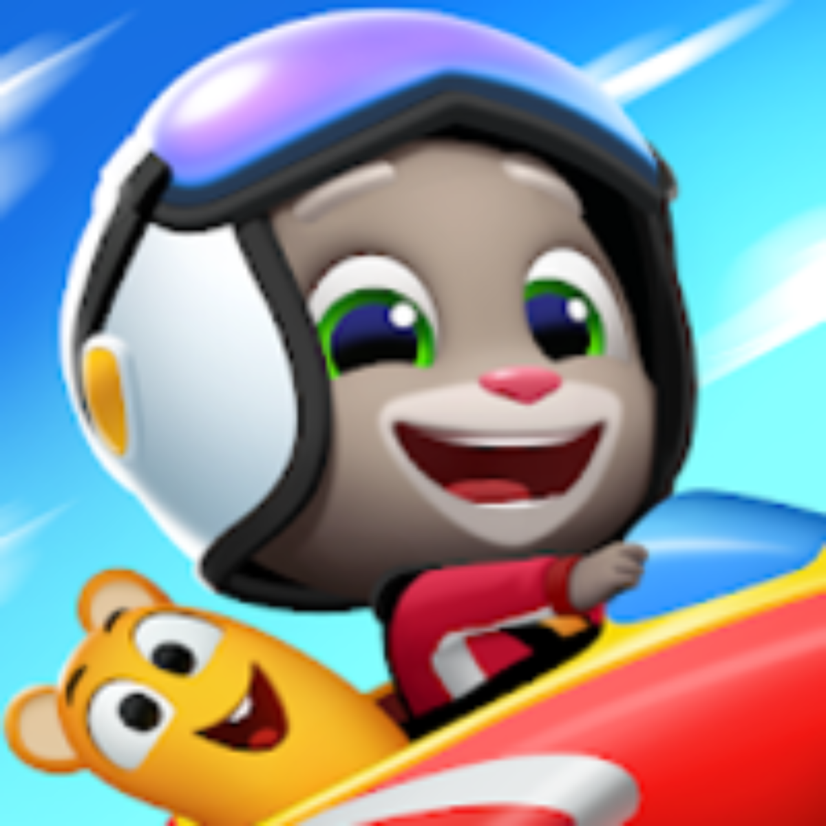 Baixe Talking Tom Fly Run: Novo jogo de corrida legal no PC com MEmu